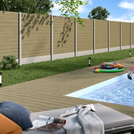 Lame clôture 34x135 en Epicéa traité classe 3.1 coloris Vert