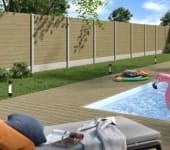 Lame clôture 34x135 en Epicéa traité classe 3.1 coloris Vert