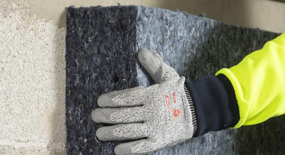 Laine de coton, isolant en textiles recyclés