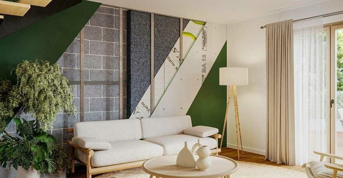 Laine de coton, isolant en textiles recyclés