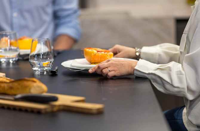 Un plan de travail en vitroceramique 