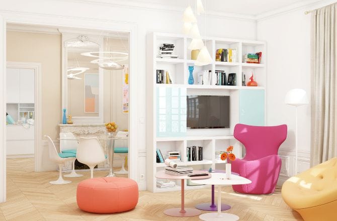 Un salon style Pop