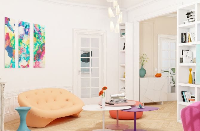 Un salon style Pop