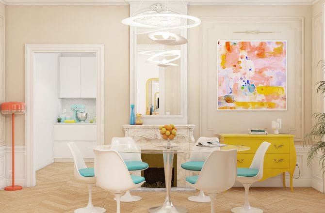 Un salon style Pop