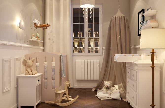 Chambre bébé classique chic