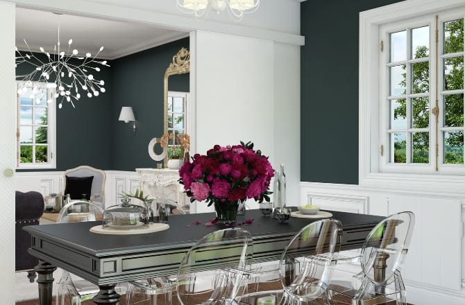 Salon classique chic 