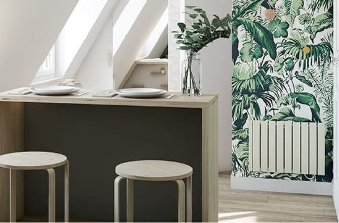 Une chambre de bonne adaptée à un étudiant