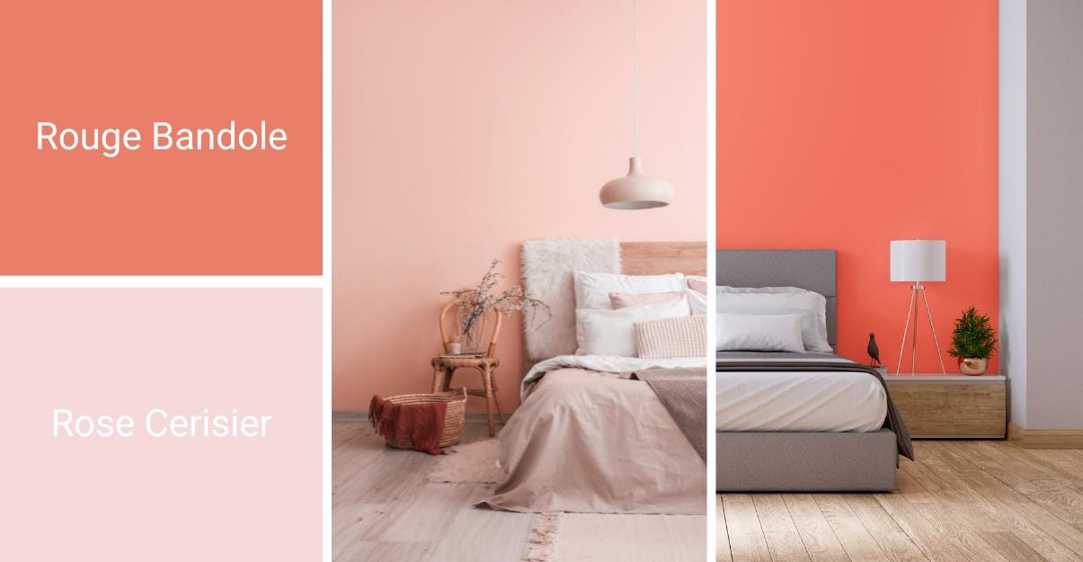 Rouge bandole & Rose cerisier : La passion et la douceur