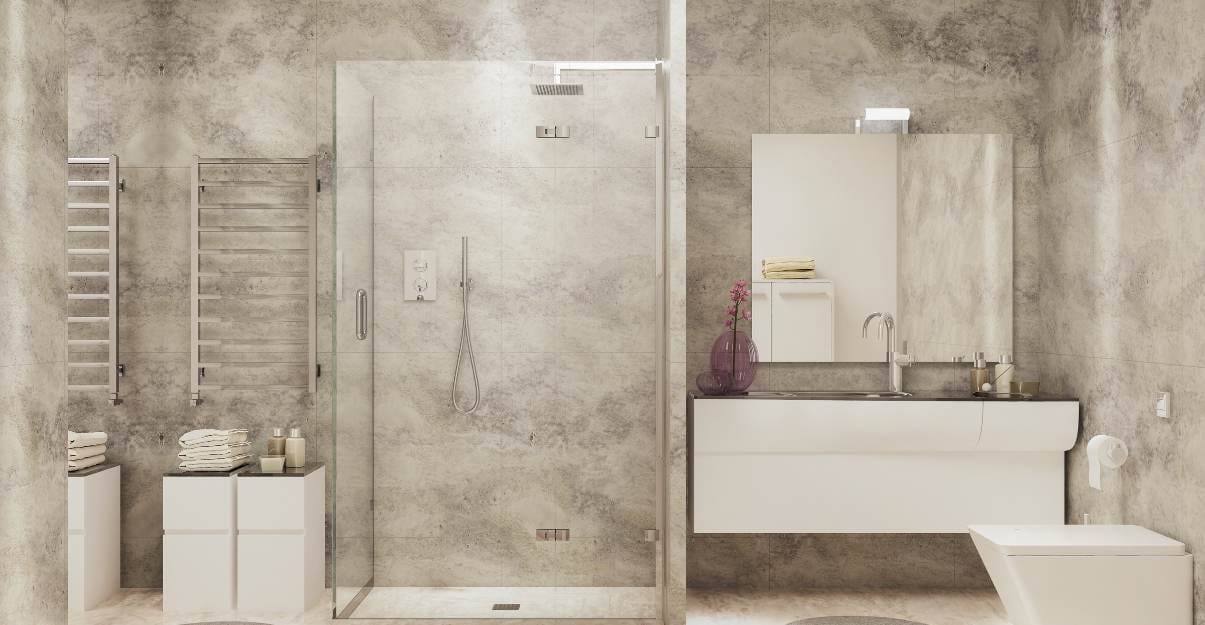 Les matériaux phares de 2023 pour une douche à l'italienne