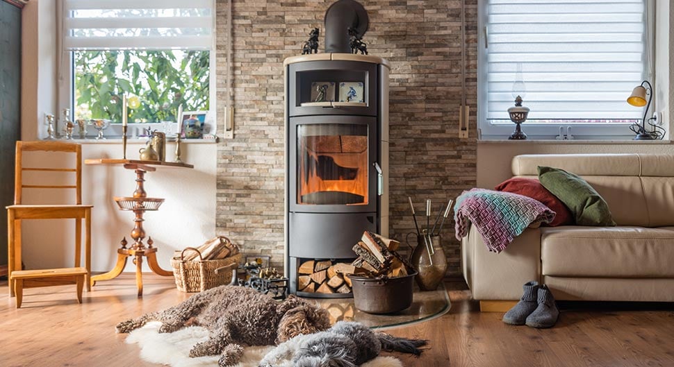 Quel parement derrière un poêle à bois ?