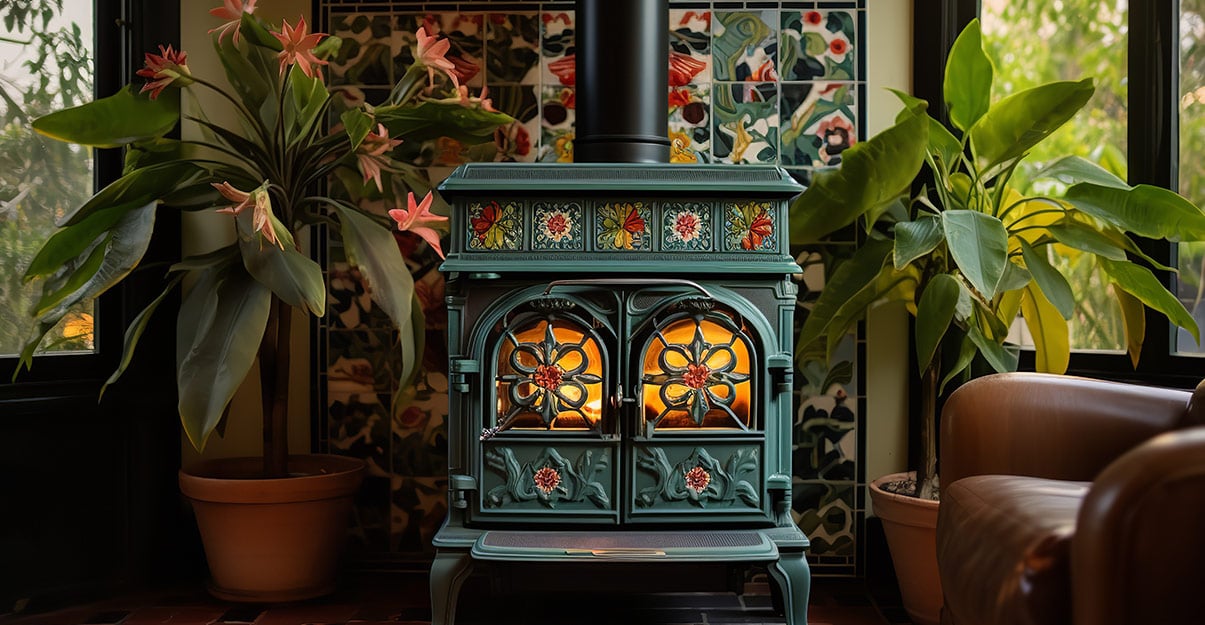 Quel parement derrière un poêle à bois ? 