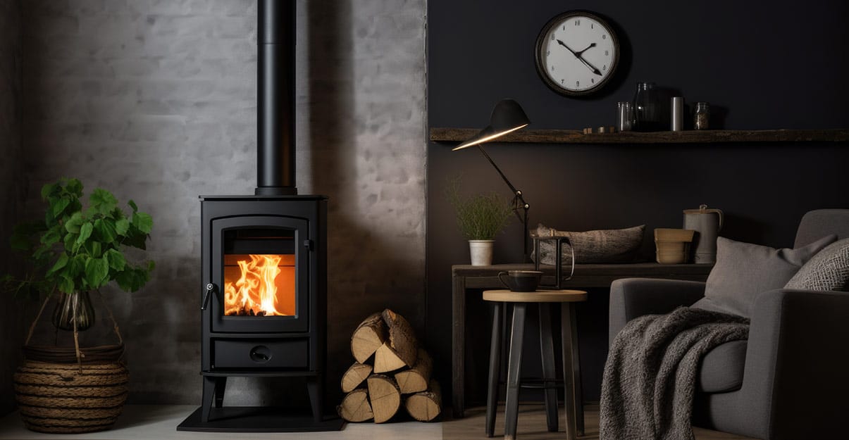 Quel parement derrière un poêle à bois ?