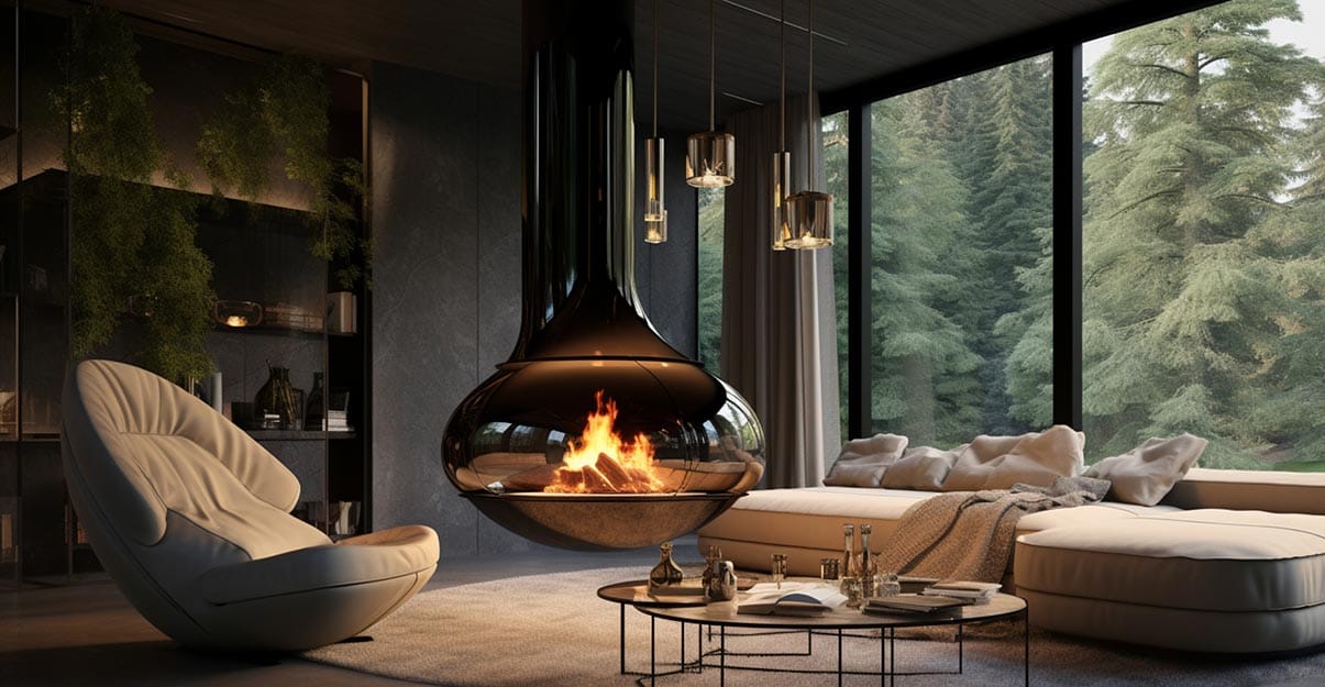 Le poêle à bois suspendu : avantages et inconvénients