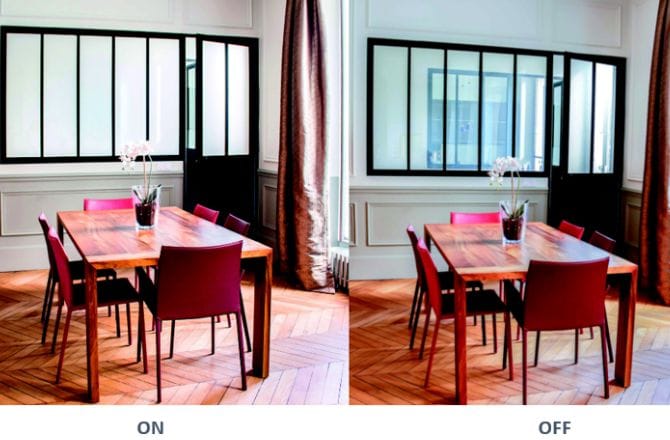 Verre à occultation commandée PRIVA-LITE - SAINT-GOBAIN GLASS