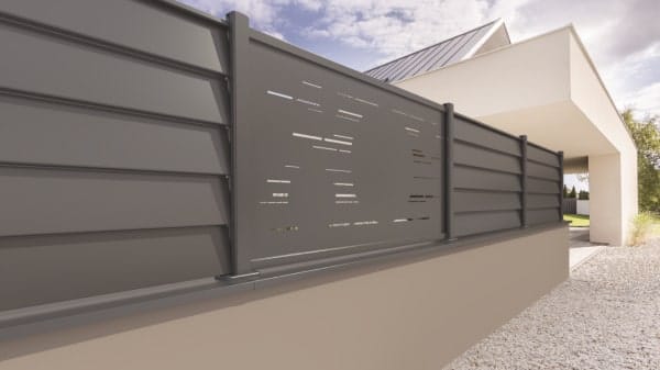 Clôture pliée à froid