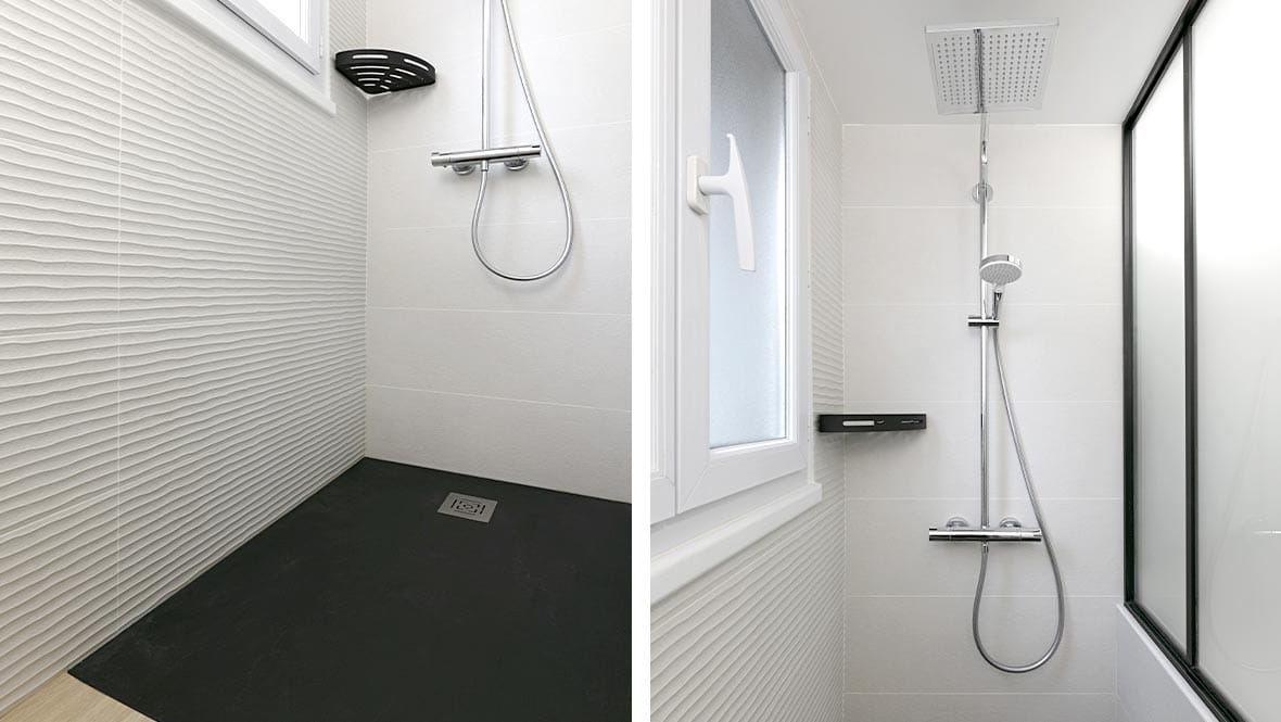 Transformation d'une petite salle de bain nantaise