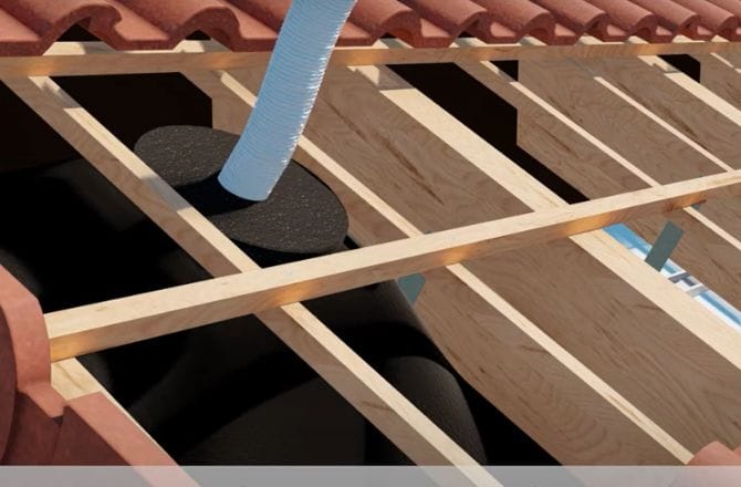 Système d'isolation de la toiture Rockin Bag System de ROCKWOOL