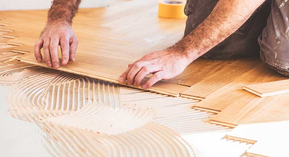 Pose de parquet