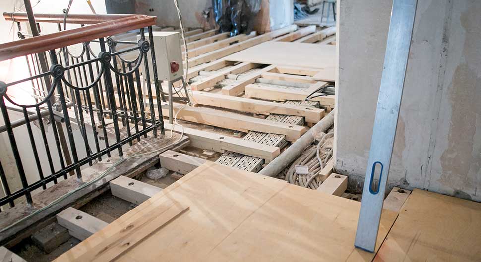 Parquet en pose clouée 