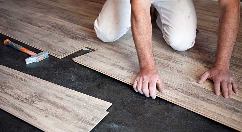 Pose de parquet flottante