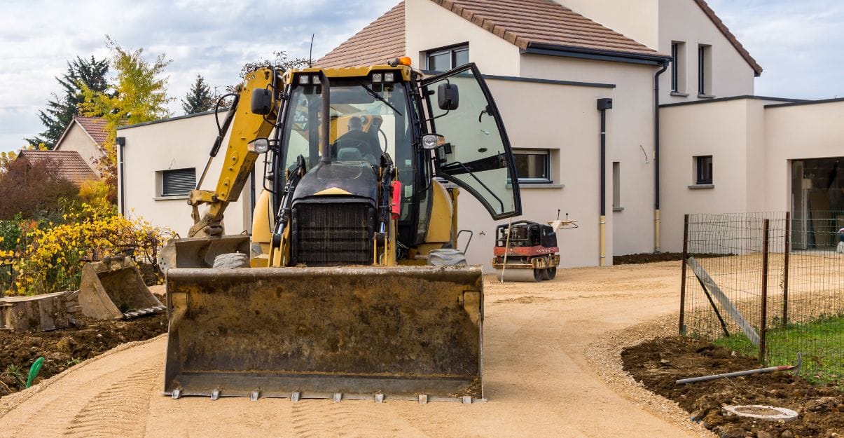 Terrassement pour une allée carrossable