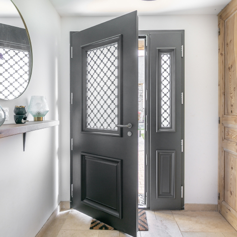 Porte d'entrée aluminium Athéna