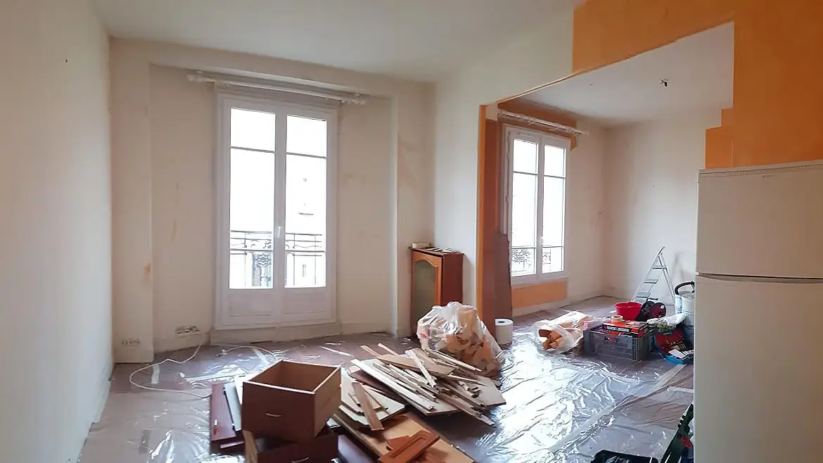 Prix rénovation appartement : Exemple de réalisation - Avant