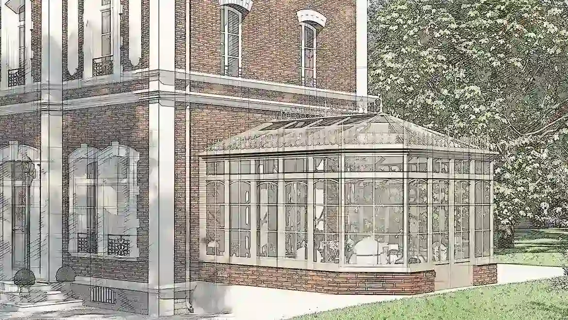 Véranda victorienne, vue générale