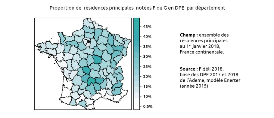 Localisation des passoires thermiques