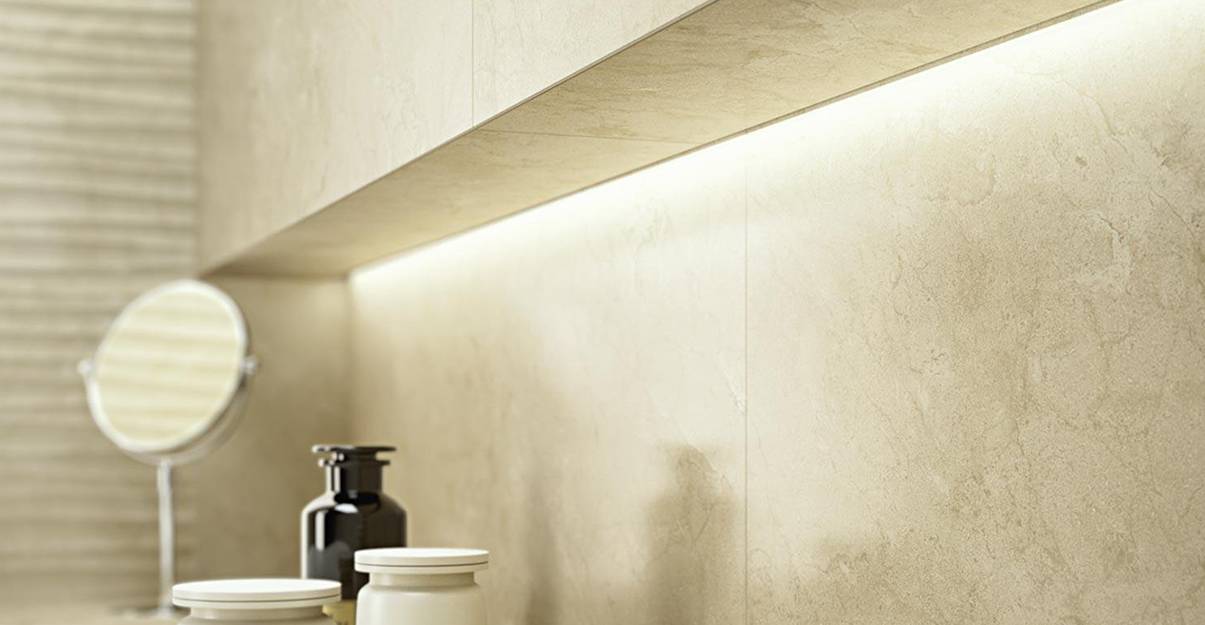 Les joints jouent sur l'esthetique du revetement mural de douche