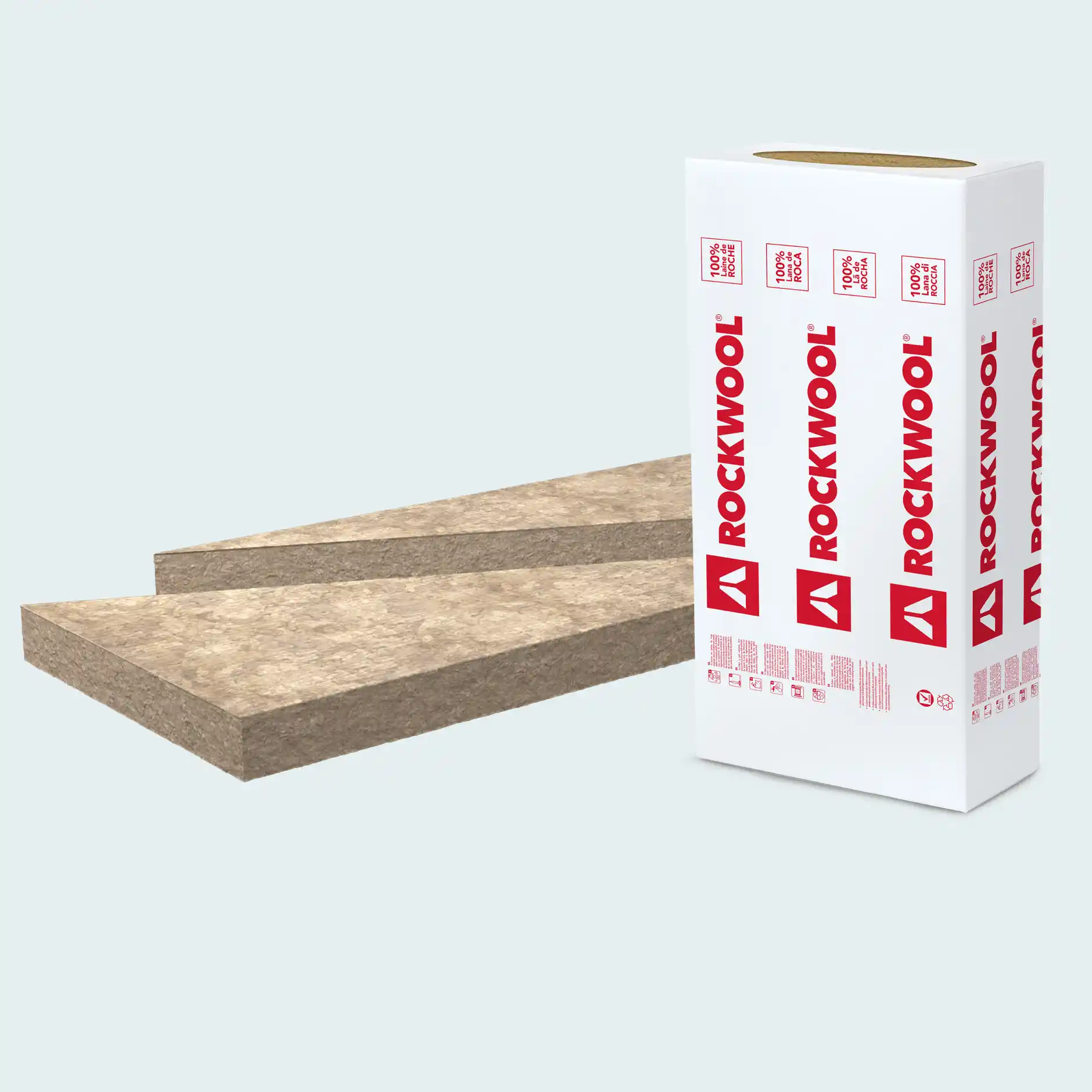 Panneau triangulaire isolant en laine de roche DELTAROCK