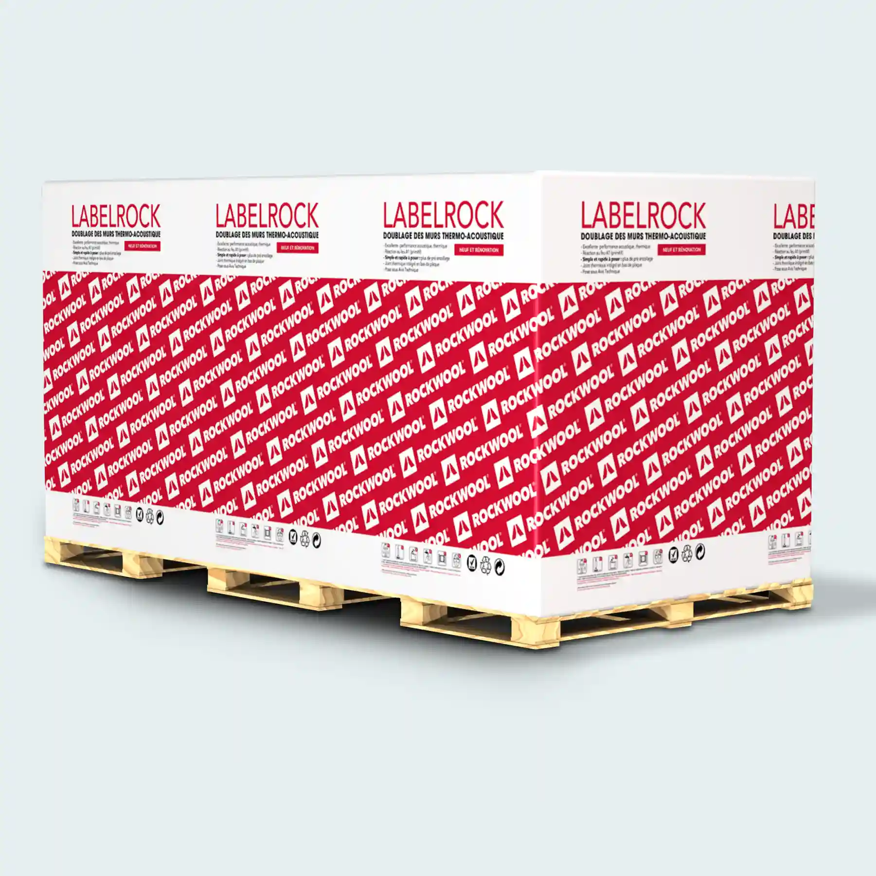 Doublage isolant en laine de roche LABELROCK