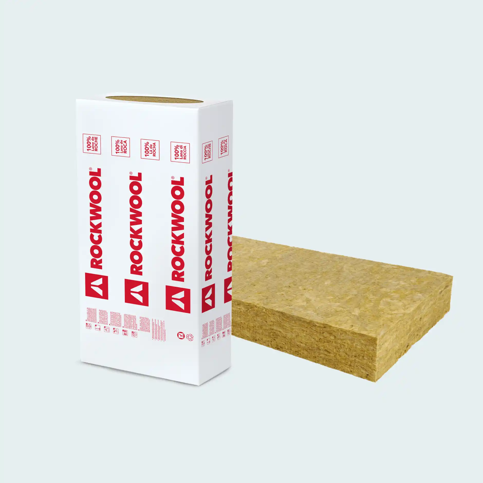 Panneau isolant laine de roche ROCKFACADE