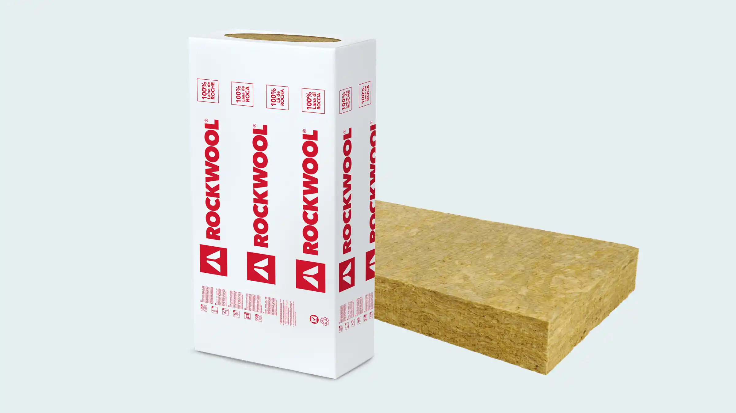 Panneau isolant laine de roche ROCKFACADE