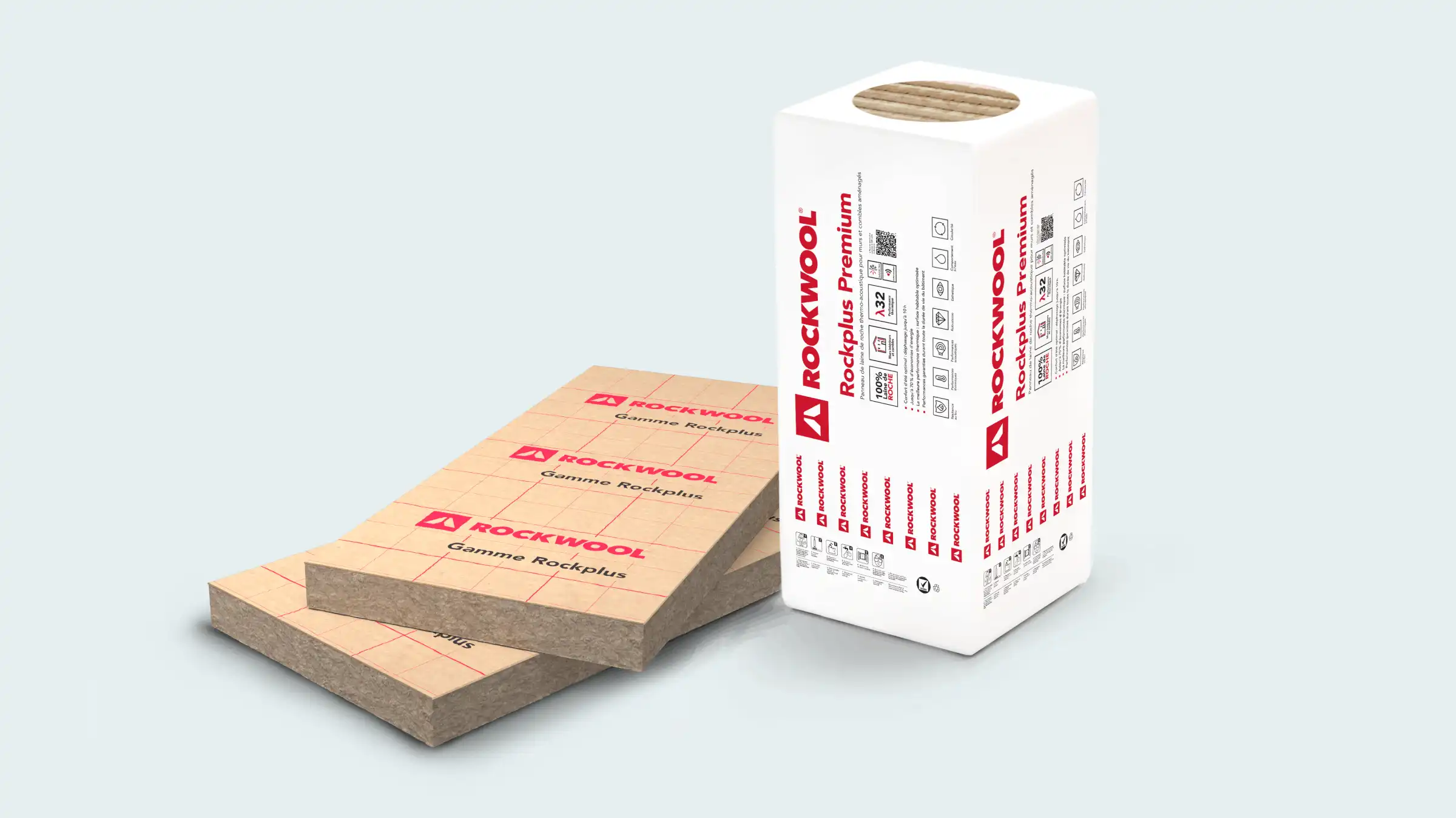 Panneau isolant en laine de roche ROCKPLUS PREMIUM