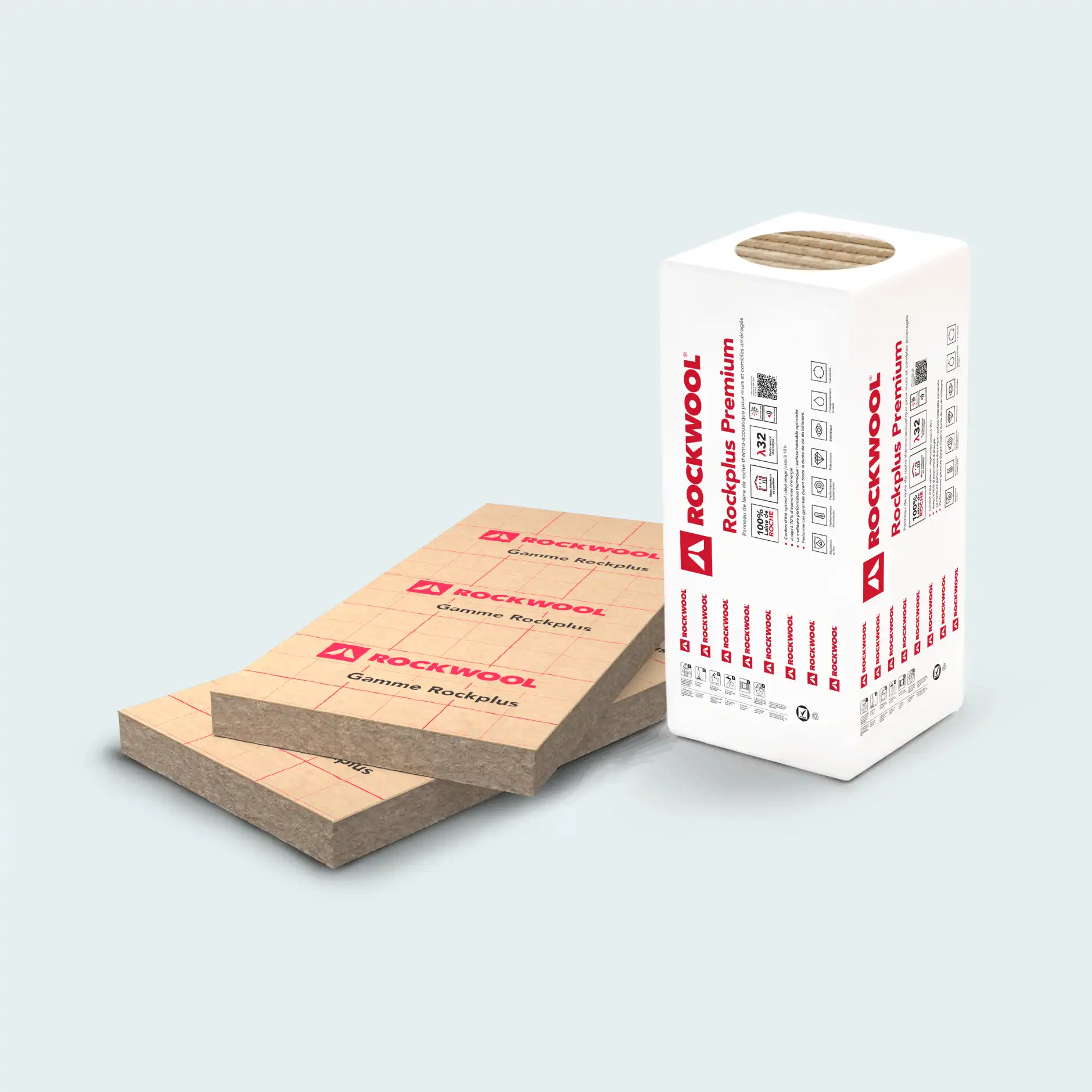 Panneau isolant en laine de roche ROCKPLUS PREMIUM