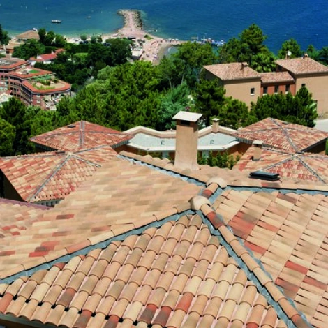 Tuile Canal Midi Patinée
