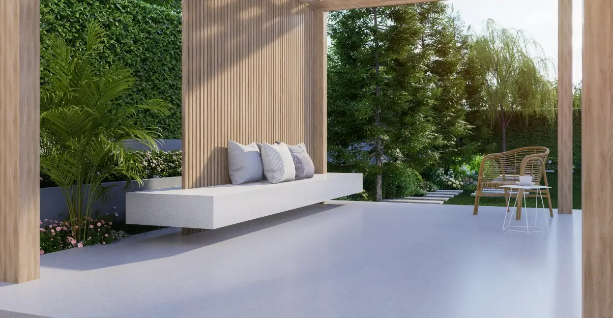 Prix beton cire au m² pour une terrasse La Maison Saint-Gobain