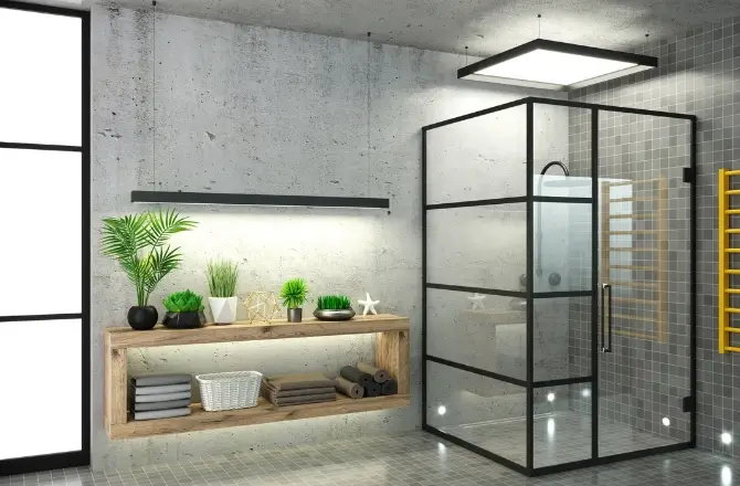 Salle de bain béton ciré : idéal pour un style industriel