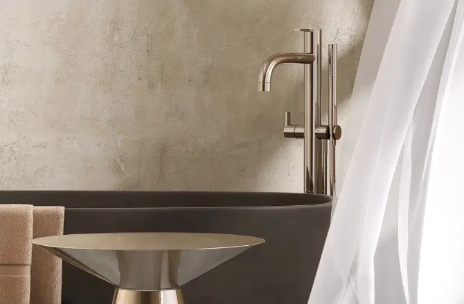 Salle de bain en béton ciré : une solution compatible avec murs, sols, douche, mobilier