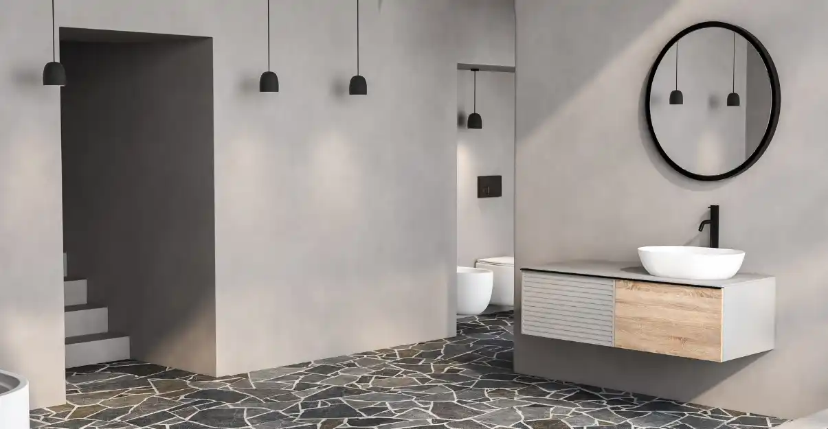 Salle de bain béton ciré : quels sont et avantages et inconvénients ?