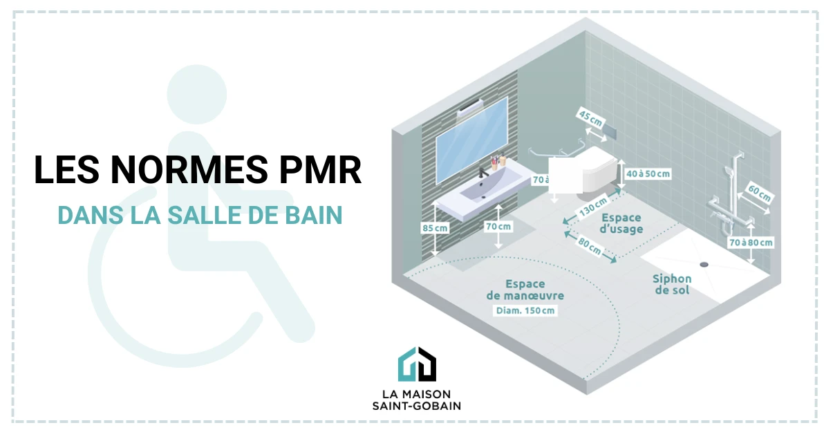 Les normes pmr dans la salle de bain