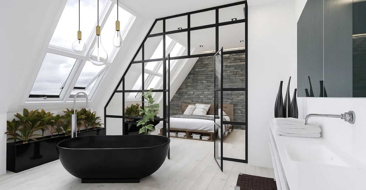 Salle de bain blanche et noire : top 10 des inspirations La Maison Saint-Gobain