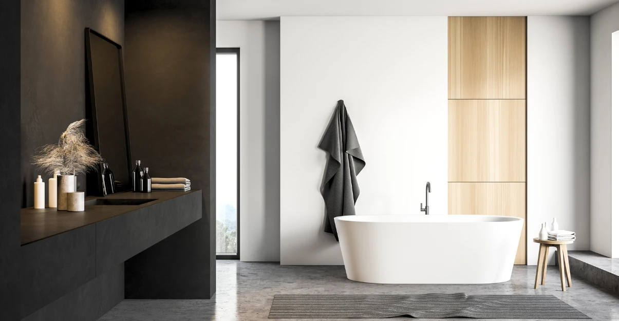 Salle de bain blanche et noire : top 10 des inspirations La Maison Saint-Gobain