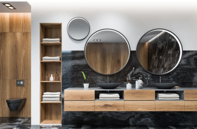 Salle de bain blanche et noire : top 10 des inspirations La Maison Saint-Gobain