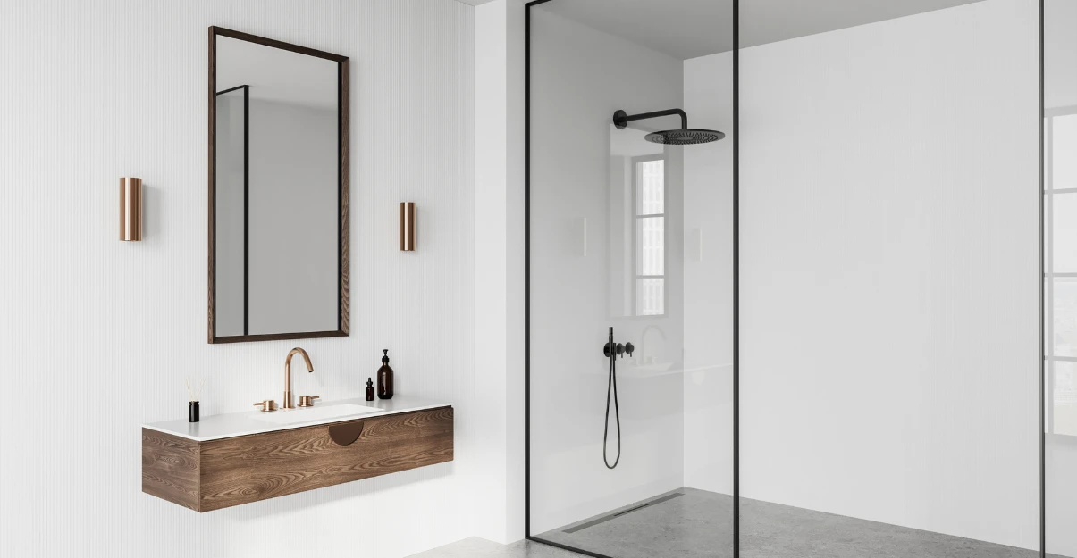 Salle de bain blanche et noire : top 10 des inspirations La Maison Saint-Gobain