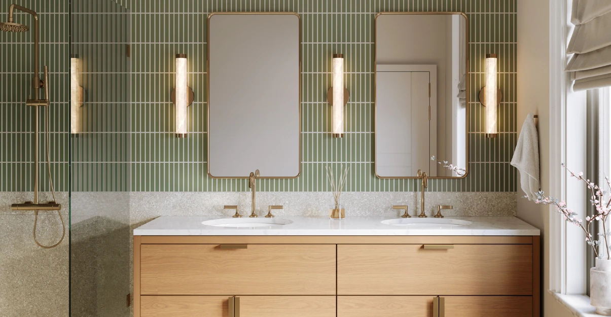 Salle de bain verte : conseils et inspirations La Maison Saint-Gobain