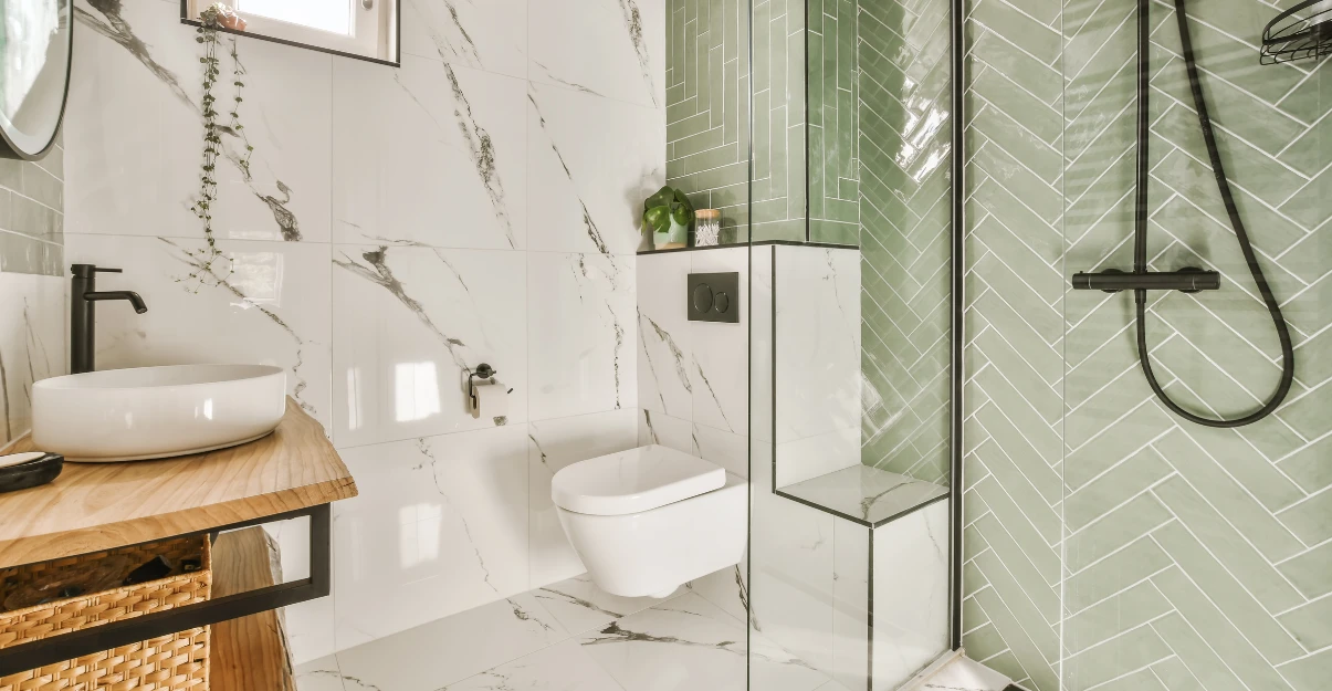 Salle de bain verte : conseils et inspirations La Maison Saint-Gobain
