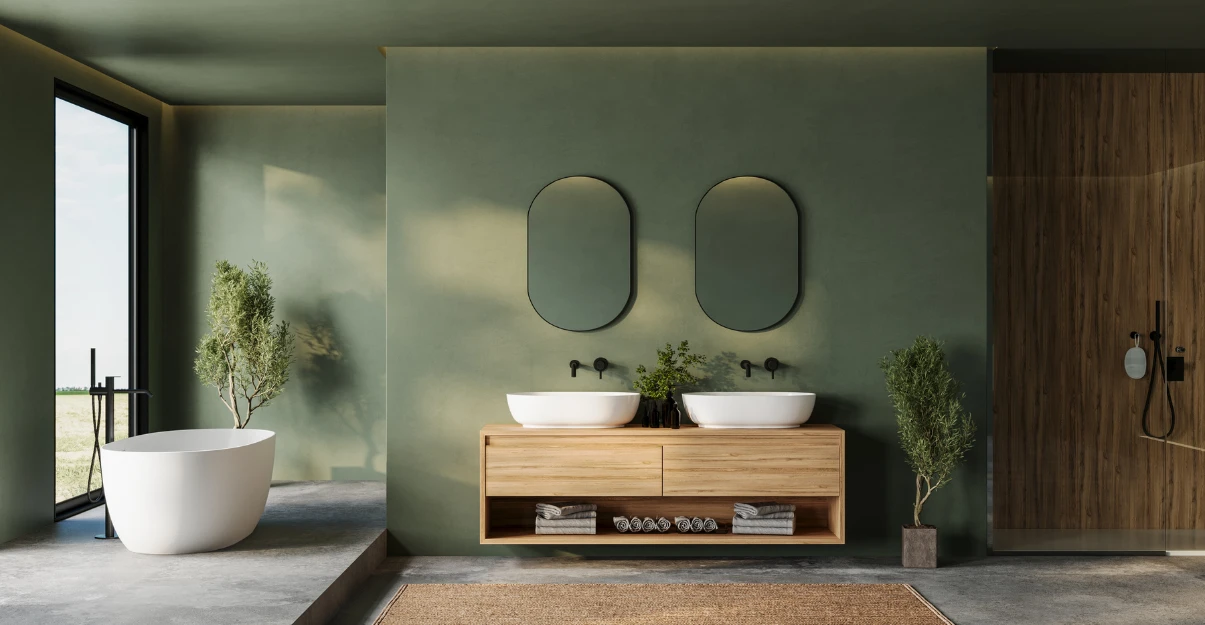 Salle de bain verte : conseils et inspirations La Maison Saint-Gobain