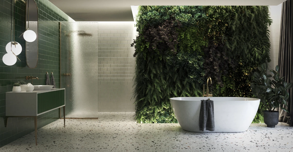 Salle de bain verte : conseils et inspirations La Maison Saint-Gobain